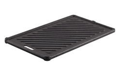 RÖSLE Grillplatte VIDERO G2-P, Hochwertige Grillplatte aus Gusseisen für Fleisch und kleine Grillstücke, Grillbranding, Platte beidseitig verwendbar, Schwarz, 32 x 19 x 1.4 cm Angebot bei HelloDeals