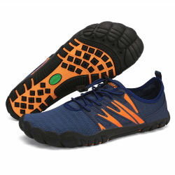 SAGUARO Herren Barfußschuhe Leicht Atmungsaktive Schnell Trocknend Badeschuhe mit Breiter Zehenbox, Gr.39-48 43 EU Blau Angebot bei HelloDeals