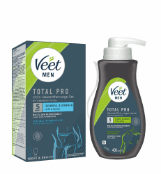 Veet Gesamtkörper Haarentfernungsset für den Intimbereich und empfindliche Haut 150ml (100ml & 50ml) - Enthaarungscreme für Männer für Haarentfernung in 5-10 Minuten 400 ml Angebot bei HelloDeals