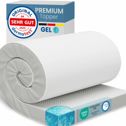 ELONEO Gel Topper 180x200cm, Matratzentopper aus 8 cm hohem Gel-Memory- Schaum, atmungsaktiver 3D-Netz Bezug, Bequeme Matratzenauflage für Bett und Boxspringbett inkl. Eckschlaufen 180 x 200 cm Premiumhöhe - 8 cm Angebot bei HelloDeals
