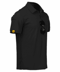JACKETOWN Poloshirts Herren Kurzarm Atmungsaktives Schnelltrocknend Poloshirts Männer Tennis Sommer Knopfleiste T-Shirts Männer Casual Sport Shirt Basic Regular Fit Golf Polohemd XL 1432-schwarz Angebot bei HelloDeals