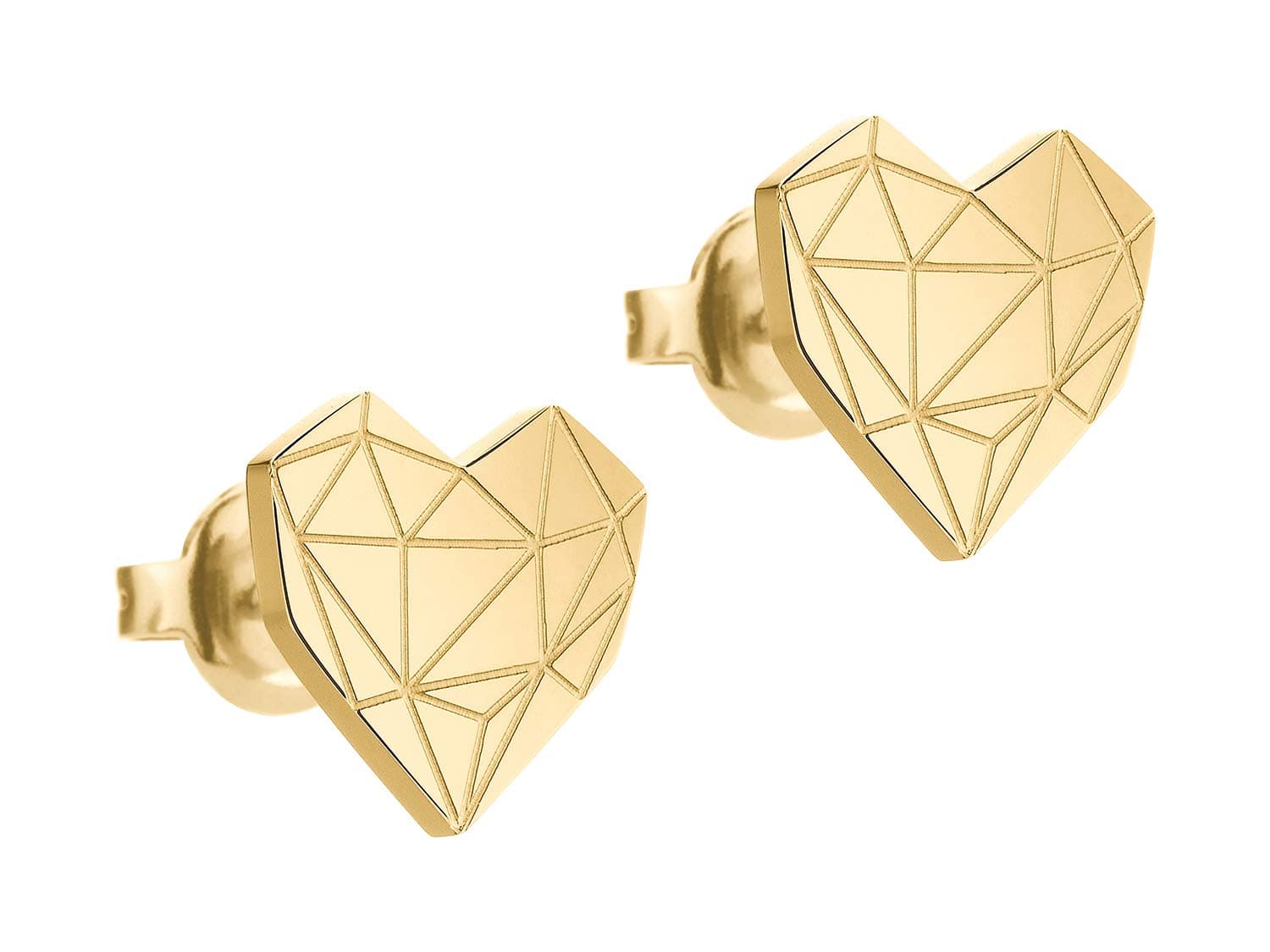 LIEBESKIND BERLIN Herz Ohrringe – Ohrstecker & Creolen aus Edelstahl im beliebten Liebeskind Broken-Heart Design – Damenschmuck in verschiedenen Farben erhältlich– Geschenkidee Gold Broken Heart - medium Angebot bei HelloDeals