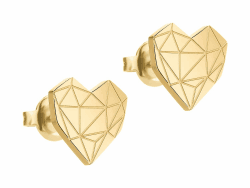 LIEBESKIND BERLIN Herz Ohrringe – Ohrstecker & Creolen aus Edelstahl im beliebten Liebeskind Broken-Heart Design – Damenschmuck in verschiedenen Farben erhältlich– Geschenkidee Gold Broken Heart - medium Angebot bei HelloDeals