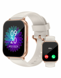 RUIMEN Smartwatch mit Telefonfunktion,Smartwatch für Damen Herren 1.85'' HD Touch Screen Fitnessuhr mit SpO2-Überwachung Pulsuhr Schlafmonitor Schrittzähler Uhr Multi Trainingsmodi für Android iOS Polarsterngold Angebot bei HelloDeals