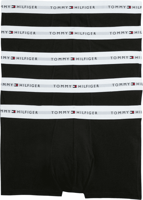 Tommy Hilfiger Herren 3er Pack Boxershorts Trunks Unterwäsche XL Mehrfarbig (Black/Black/Black/Black/Black) Angebot bei HelloDeals