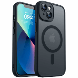 CANSHN 2024 Neu für iPhone 13 Hülle mit Kameraschutz für Magsafe (TOP Militärschutz & Magnetkraft) Extrem Haltbarkeit Hülle iPhone 13 Case Stoßfest, Schwarz iPhone 13 Schwarz Angebot bei HelloDeals