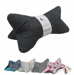 Leseknochen Nackenkissen Frühling bequem und waschbar! Handgestopft und genäht in Deutschland - Nutzbar als Nackenrolle Kissen Nackenrolle (Black Flower) Angebot bei HelloDeals
