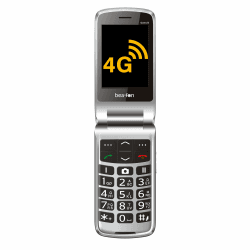 Beafon, SL645, LTE 4G, Silverline, Seniorenhandy SOS Notruftaste, Klapphandy, XXL Innendisplay 2,8 "Zoll(7,11cm)/ XXL Farbaußendisplay 1,77" Zoll(4,49cm), Kamera 3,0 MP, Silber, ohne Netzladestecker Angebot bei HelloDeals