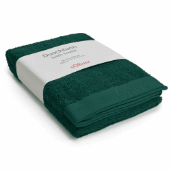 s.Oliver Duschtuch 70x140 cm - 100% Baumwolle, 600 g/m², weich & saugstark, Badetuch flaschengrün 1x Duschtuch Flaschengrün Angebot bei HelloDeals