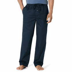 Amazon Essentials Herren Gewebte Straight-Fit Pyjamahose Mit Taschen XL Marineblau Angebot bei HelloDeals