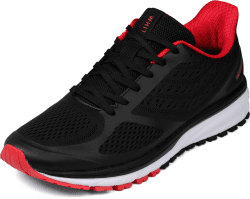 WHITIN Laufschuhe Herren Damen Turnschuhe Sportschuhe Unisex Bequeme Straßenlaufschuhe Walkingschuhe 36-47 43 EU A Schwarz Rot Angebot bei HelloDeals