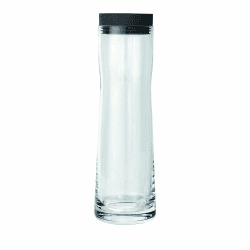 blomus -SPLASH- Wasserkaraffe aus Glas, Magnet, 1 Liter Fassungsvermögen, Silikon / Edelstahldeckel, einfache Handhabung, (H / B / T: 29,5 x 9 x 9 cm, Farbe: Magnet, 63785) Angebot bei HelloDeals