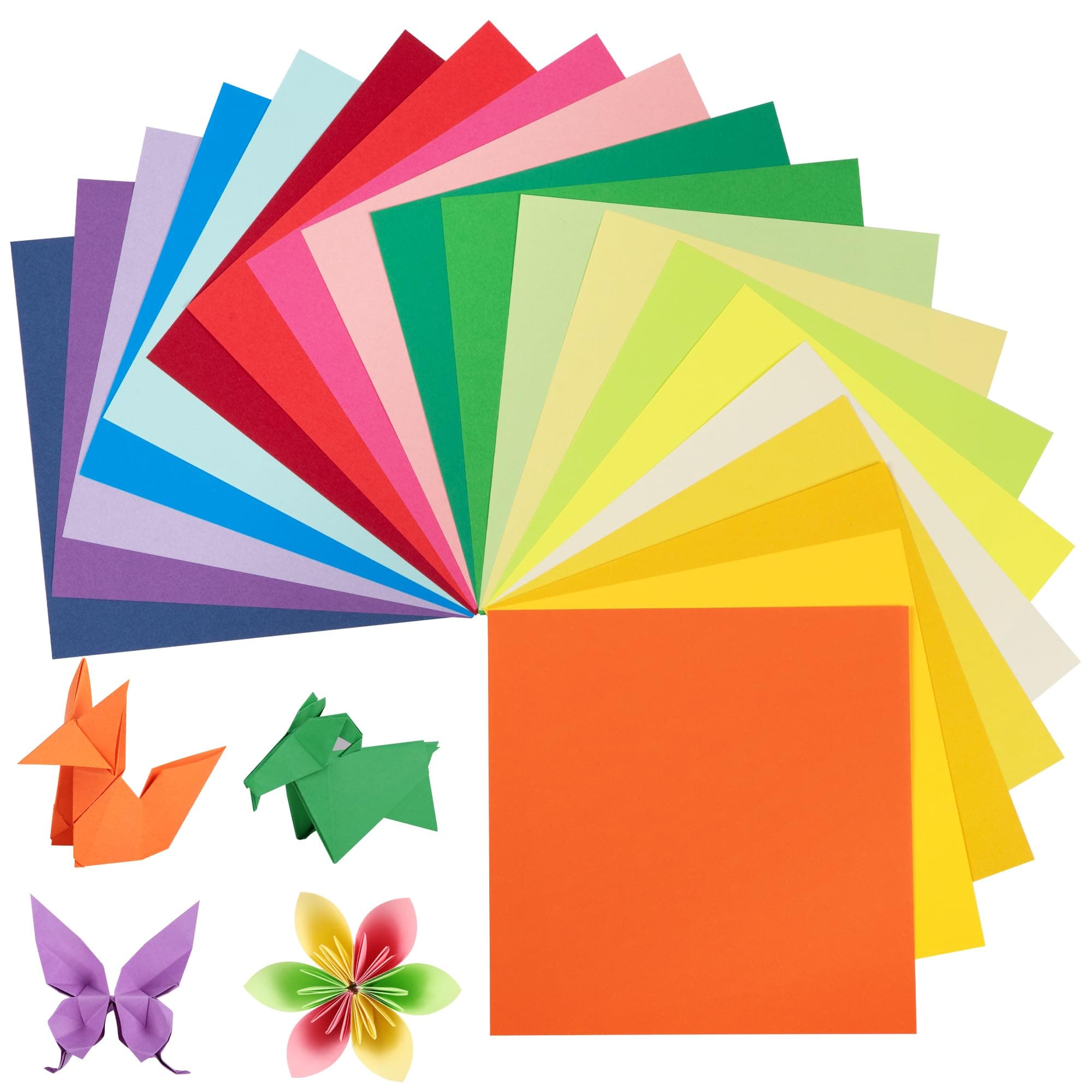 Origami-Papier, 240 Blatt, 15×15 cm, 20 leuchtende Farben, 80 g/m² buntes papier, doppelseitiges quadratisches Faltpapier für DIY-Schul-Kunsthandwerksprojekte, Kinder und Erwachsene UAP060C Angebot bei HelloDeals