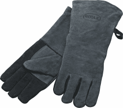 RÖSLE Grillhandschuhe, Hochwertige Lederhandschuhe zum Schutz vor Verbrennungen, Leder, Universalgröße 24/XL, grau/schwarz Grillhandschuhe Single Angebot bei HelloDeals