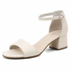 Yavero Damen Sandaletten mit Absatz – Elegante Sommer Absatzschuhe, Bequeme Sandalen für Alltag 36-41 38 EU Beige Angebot bei HelloDeals