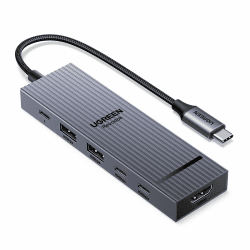 UGREEN Revodok Pro 106 10Gbps USB C Hub HDMI 4K@60Hz USB C Adapter mit USB 3.2 PD 100W Kompatibel mit iPhone 17/16 Serie, MacBook Neo, iPad Pro/Air, Mac mini M4/M4 Pro, Steam Deck usw. Angebot bei HelloDeals