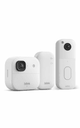 Blink Außenkamera 2K+ (neueste Generation) + Blink Videotürklingel – Kabellose, intelligente Sicherheitskamera, 2K-Videoauflösung. Sync-Basismodul enthalten – 1-Kamera-System, Weiß Angebot bei HelloDeals
