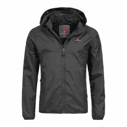 Höhenhorn Rigi Regenjacke für Herren, atmungsaktiv, wetterfest, hochwertig, für alle Jahreszeiten XL Midnight-Black Angebot bei HelloDeals