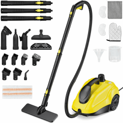 Dampfreiniger Handgerät Dampfdruck: 5 Bar,Leistung: 2000 W,Tank: Max 2 L mit 23 Zubehörteile Dampfreiniger für Boden,Polstermöbel,Auto,Teppich,Sofa,Bad Steam Cleaner Yellow Angebot bei HelloDeals