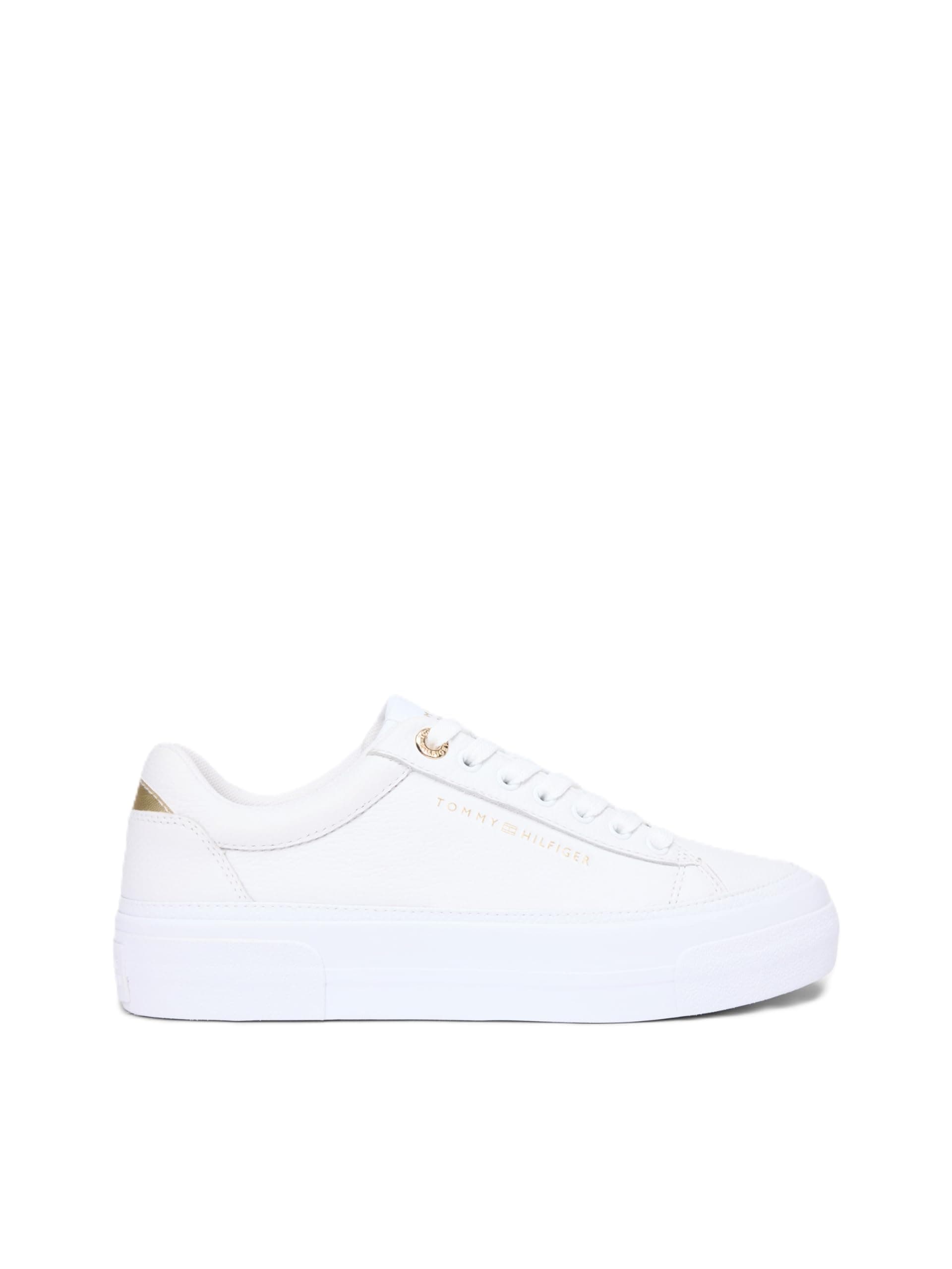 Tommy Hilfiger Damen Th Platform Sneaker Tumbled Ltr Fw0fw09018 Low Top 37 EU Weiß Angebot bei HelloDeals