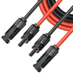 Solarkabel 6mm2,Verlängerung 6MM² 15 Meter, Solarstecker Solarkable Verlängerungskabel,pv Kabel 6mm2,IP67 Photovoltaik Kabel Stecker 6MM²15M Angebot bei HelloDeals