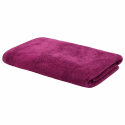LOOKS BY WOLFGANG JOOP Duschtuch 70x140 cm – 100% Baumwolle Luxus Duschtücher mit Aufhänger & Logostick, Duschhandtuch lila Violett Duschtuch (70 x 140 cm) Angebot bei HelloDeals