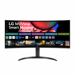 LG 34SR65QC-B.AEU (34 Zoll) 21:9 Curved WQHD VA Monitor, 100Hz, DisplayHDR™ 400, webOS, Schwarz Angebot bei HelloDeals