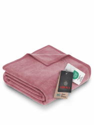 IBENA Kuscheldecke xl / Tagesdecke / Wolldecke / Wohndecke rose 180x220 cm, besonders flauschig weich und angenehm warm, Baumwollmischung in vielen verschiedenen Farben und Größen erhältlich 180 x 220 cm Altrosa Angebot bei HelloDeals