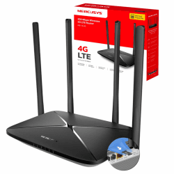 Mercusys MB115-4G LTE Router, 4G N300 WLAN Router unterstützt SIM Karten, 4G Cat 4 bis zu 150 Mbit/s, 4×100 Mbps Ports, Plug and Play, bis zu 32 Geräte 4G 150Mbps Schwarz Angebot bei HelloDeals