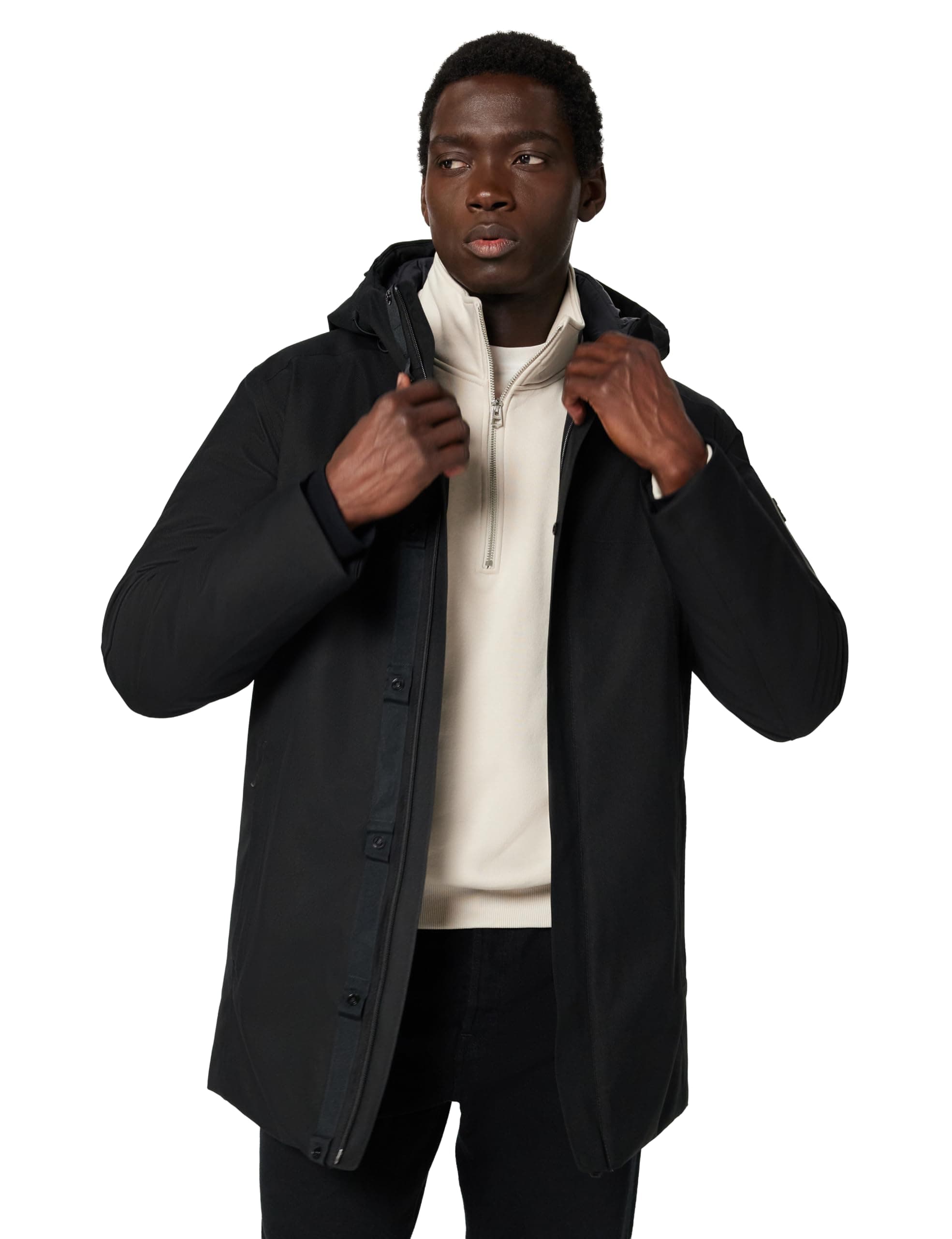 BOSS Herren Ow_hexatech Parka Parka 3XL Schwarz Angebot bei HelloDeals