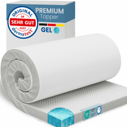 ELONEO Gel Topper 200x200cm, Matratzentopper aus 5 cm hohem Gel-Memory- Schaum, atmungsaktiver 3D-Netz Bezug, Bequeme Matratzenauflage für Bett und Boxspringbett inkl. Eckschlaufen 200 x 200 cm Komforthöhe - 5 cm Angebot bei HelloDeals