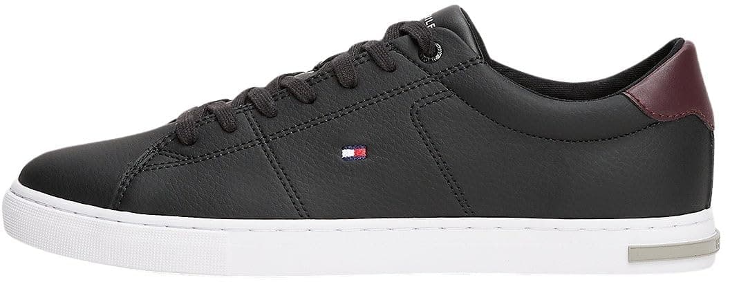 Tommy Hilfiger Herren Vulcanized Sneaker Essential Leather Detail Vulc Schuhe 45 EU Schwarz Angebot bei HelloDeals