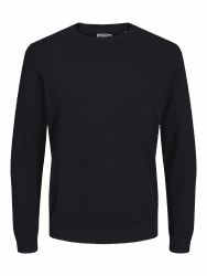 JACK & JONES Male Strickpullover Einfarbig Strickpullover XL Schwarz Angebot bei HelloDeals