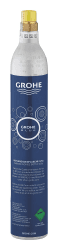 GROHE Blue, 1x 425g CO2 Flasche für bis zu 60l Sprudelwasser (lebensmittelechtes CO2, geeignet für jeden Wassersprudler mit Standard CO2 Anschluss, universal einsetzbar, leicht austauschbar), 40651000 Single Angebot bei HelloDeals