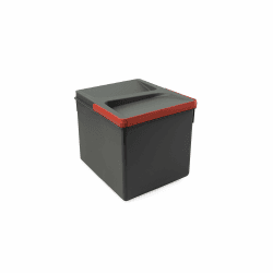 Emuca - Küchenschubladenbehälter mit geruchsdichtem Deckel, H 216 mm (1 x 12 L, Kunststoff anthrazitgrau Geruchsdichter Abfalleimer H 216 mm (1 x 12 L) Angebot bei HelloDeals