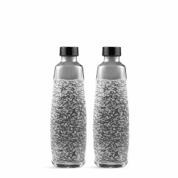 SodaStream Glasflaschen Bupack 1 Liter kompatibel mit Carbonator Duo 2x1l, schwarz, 10x19,5x29 1 l (2 Pack) Angebot bei HelloDeals