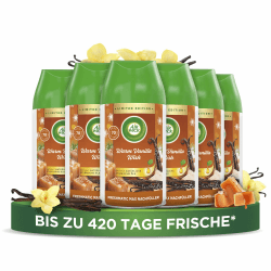 Air Wick Freshmatic Max Raumspray – Nachfüller für den Air Wick Freshmatic Max – Duft: Warm Vanilla Wish – 6 x 250 ml Nachfüller Vanille Angebot bei HelloDeals