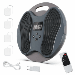 Medic Durchblutungs-Stimulator Beine & Füße, EMS Fussmassagegerät bei Neuropathie, Knie- und Beinschmerzen, schweren Beinen & Muskelmüdigkeit, Fußmassagegerät mit 4 Elektrischer TENS Stimulator Dunkel Angebot bei HelloDeals