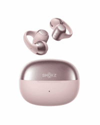 SHOKZ OpenDots ONE Open Ear Kopfhörer, Dolby Audio 6,5g Clip On Kopfhörer weiches Silikon, 40 Std. Akku Kabelloses Laden, IP54 Wasserfest Bluetooth 5.4, 4 KI-Mikrofone, inkl. Reinigungstuch, Rosa Angebot bei HelloDeals