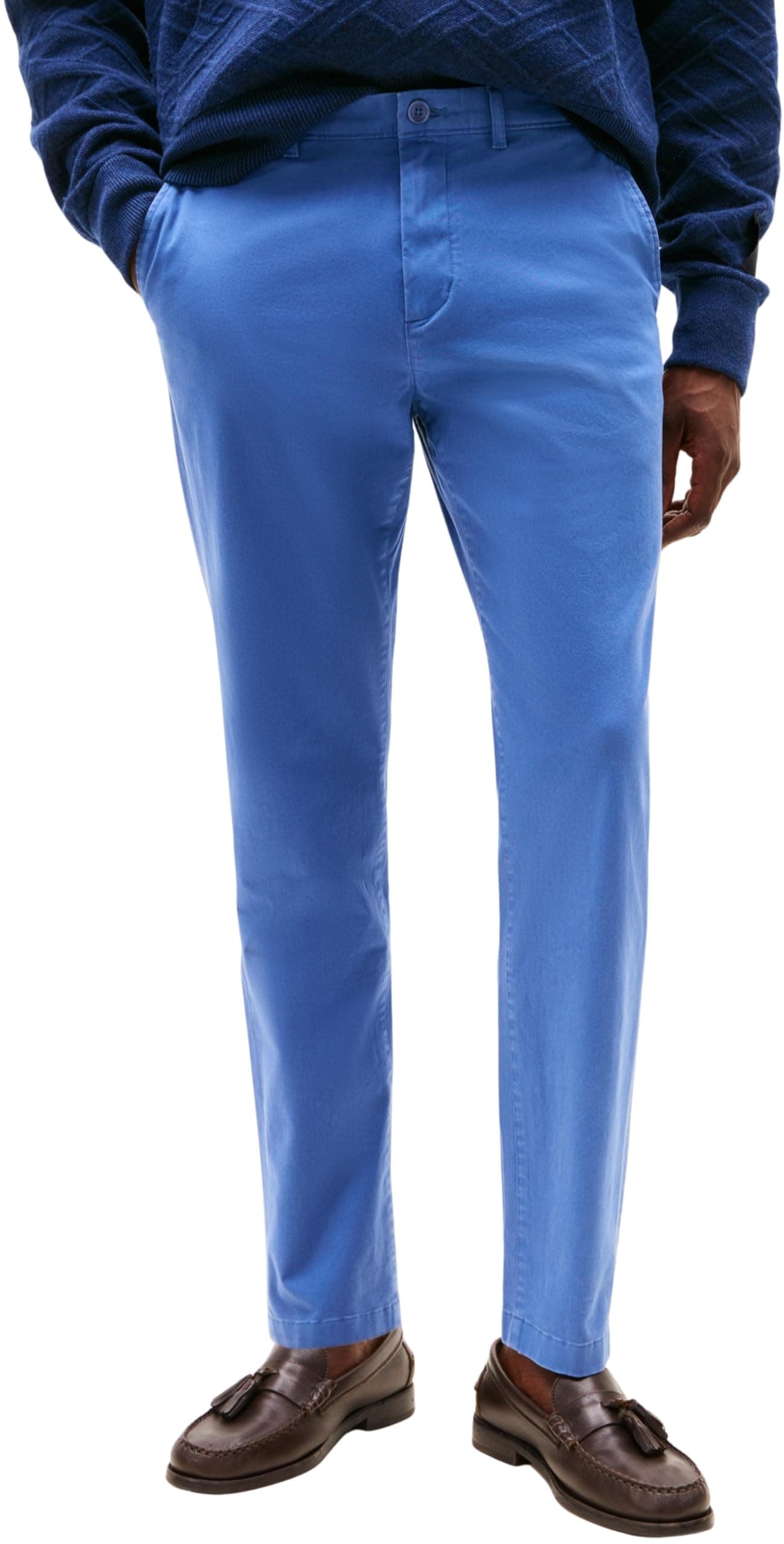 Tommy Hilfiger Men's Chino 31W / 30L Blue (Angora Blue) Angebot bei HelloDeals