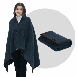 ACUSHLA Tragbare Kuscheldecke MerinoWolle Wolldecke warm Decke TV Decke Kuscheldecke (Wolle) – Geburtstagsgeschenke für Männer und Frauen (Grau) Angebot bei HelloDeals