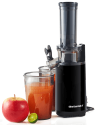 Elite Gourmet EJX600 Kompakter Kau-Entsafter, Kaltpress-Entsafter, nährstoff- und vitaminreich, leicht zu reinigen, 16-Unzen-Saftbecher, Anthrazit Angebot bei HelloDeals