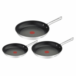 Tefal Duetto 3-teiliges Pfannenset 20,24 und 28 cm, Bratpfannen mit Thermo-Signal bei idealer Brattemperatur, Pfannen induktionsgeeignet für alle Herdarten, auch für Induktionsherde, A704S3 Set 3-teilig - 20,24,28 cm Angebot bei HelloDeals