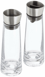 blomus Zucker- & Sahne-Set -MACCHIATO- | Milch- und Zuckerset aus Glas mit Edelstahldeckel | 180 ml | Farbe Clear | 5,4B x 17H x 5,4T cm Uni Angebot bei HelloDeals