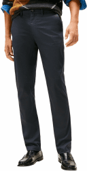 Tommy Hilfiger Herren Hose Chino Printed Structure Stretch 38W / 32L Blue (Desert Sky) Angebot bei HelloDeals
