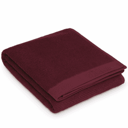s.Oliver Saunahandtuch 080x200-100% Baumwolle, weich & saugstark, Badetuch weinrot Weinrot 080 x 200 cm Angebot bei HelloDeals