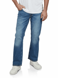 MUSTANG Jeans Herren Stretch Oregon Bootcut Jeanshose Hose Denim Schwarz Blau 30 31 32 33 34 36 38 40 42 44 31W / 30L Medium Blue Denim (682) Angebot bei HelloDeals