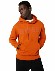 BOSS Herren Webasic_Hood Sweatshirt XXL 842open Orange Angebot bei HelloDeals