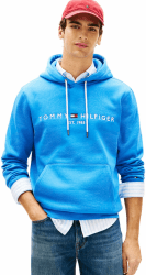 Tommy Hilfiger Herren Hoodie Tommy Logo mit Kapuze XS Blue (Blue Orbit) Angebot bei HelloDeals