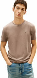 Tommy Jeans Herren T-Shirt Kurzarm Tee Rundhalsausschnitt XXL Grey (Ivy Mink Htr) Angebot bei HelloDeals